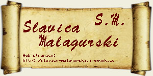 Slavica Malagurski vizit kartica